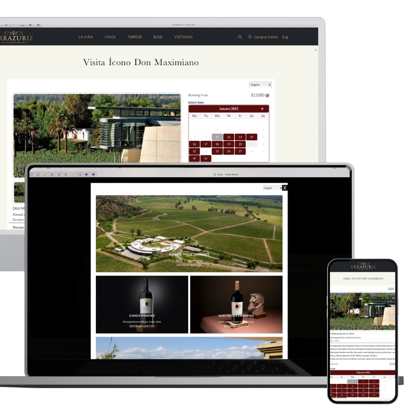 Réservations de vignobles en ligne